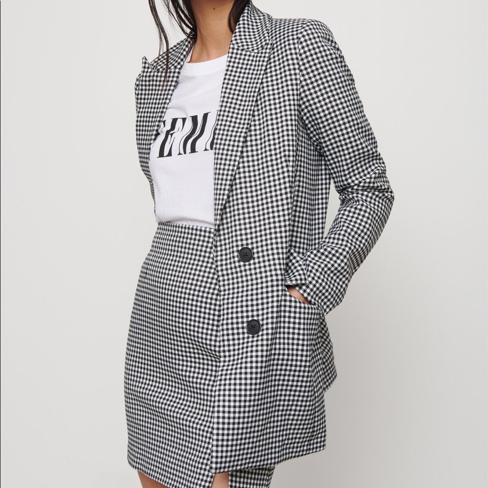 Gingham Blazer